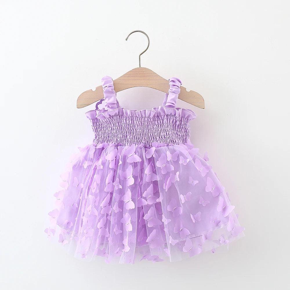 Vestido Infantil Asa de Borboleta