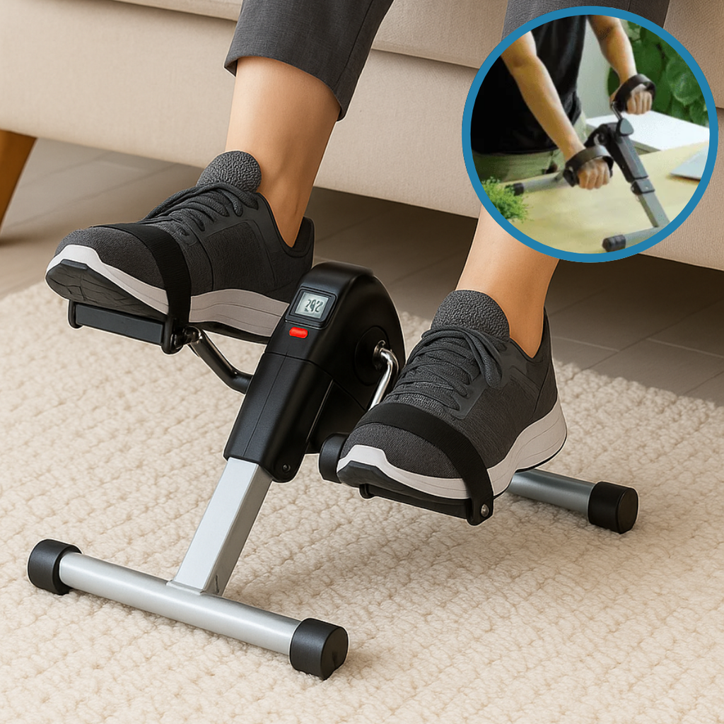 Mini Bike portatil com contador para exercicios idoso