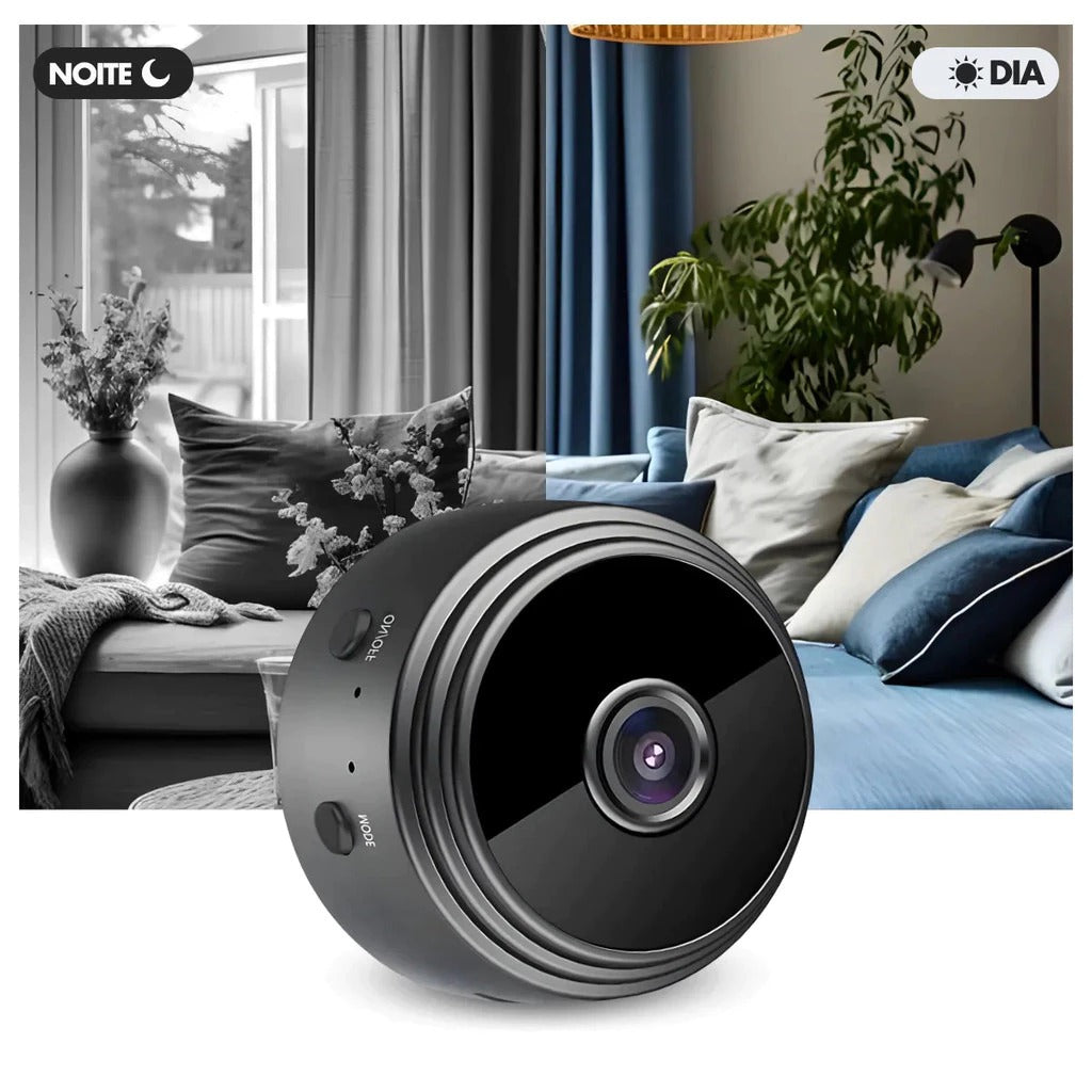 Câmera de Segurança A9 HD Mini com visão noturna Wifi Câmera 1080P Vigilância
