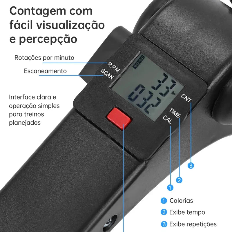 Mini Bike portatil com contador para exercicios idoso