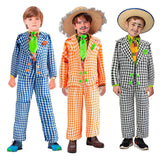 Roupa Infantil Masculina Festa Junina Jeca Tatu Conjunto Completo
