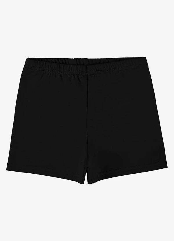 Shorts em Cotton Leve Preto