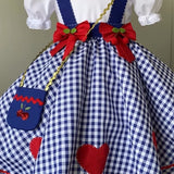 Vestido de Festa Junina - Xadrez Cerejinha