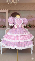 Vestido Festa Junina - Rosa Encanto de Ursinhos