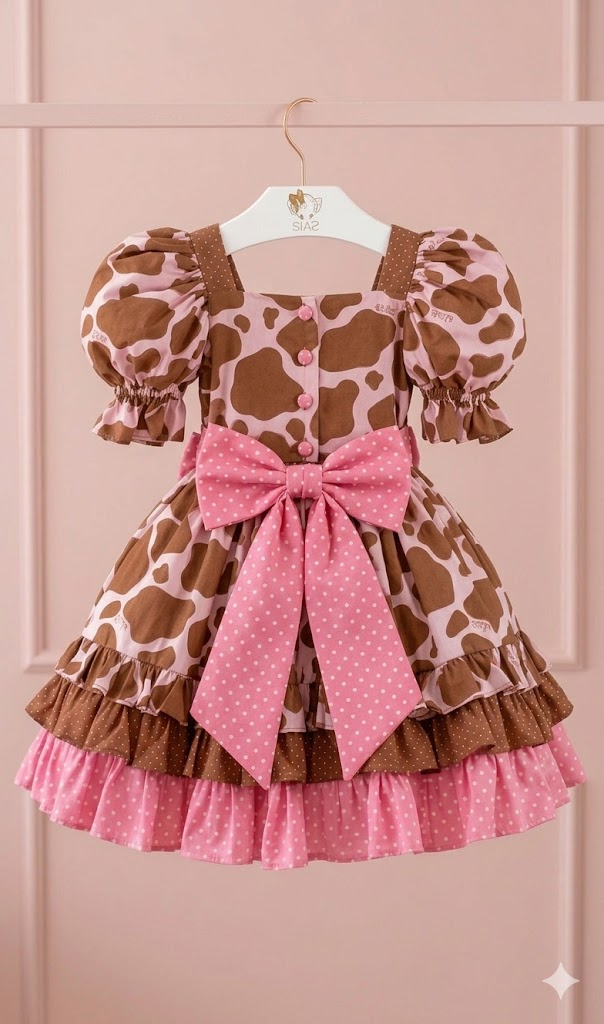 Vestido Festa Junina - Vaquinha Rosa Chic