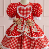 Vestido Festa Junina - Vermelho Encanto de Ursinhos