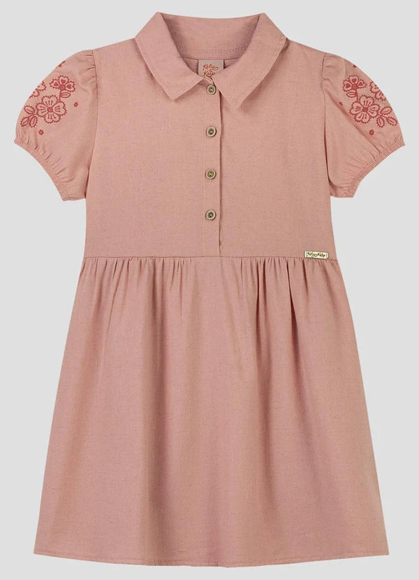 Vestido Infantil Cambuci Laranja