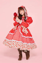 Vestido Junino Maçã do Amor Clássico - Luxo