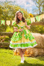 Vestido Junino Rainha do Milho (Brasil Copa do Mundo) - Luxo